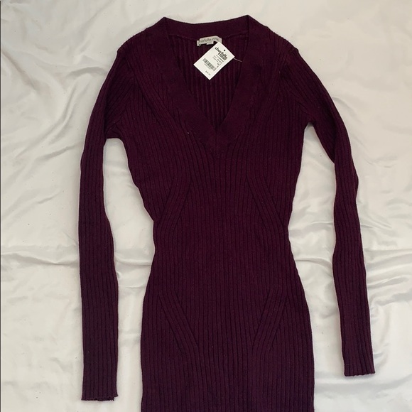 Charlotte Russe purple sweater dress - Picture 1 of 5